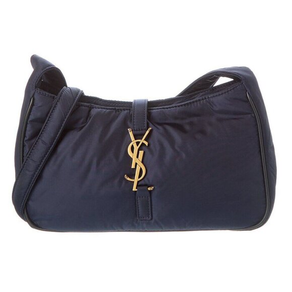 SAINT LAURENT YSL Logo Nylon Le 5 A 7 Hobo Mini Bag - Picture 1 of 6